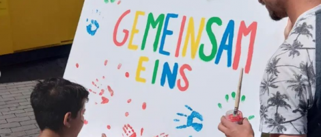 AWO Mobil - gemeinsam eins, Kind malt